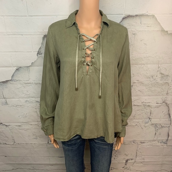 Sadie Robertson Tops - Lace up top